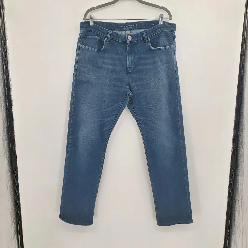 ♤♤ Banana Republic Mens The Traveler Jeans Size 35x32